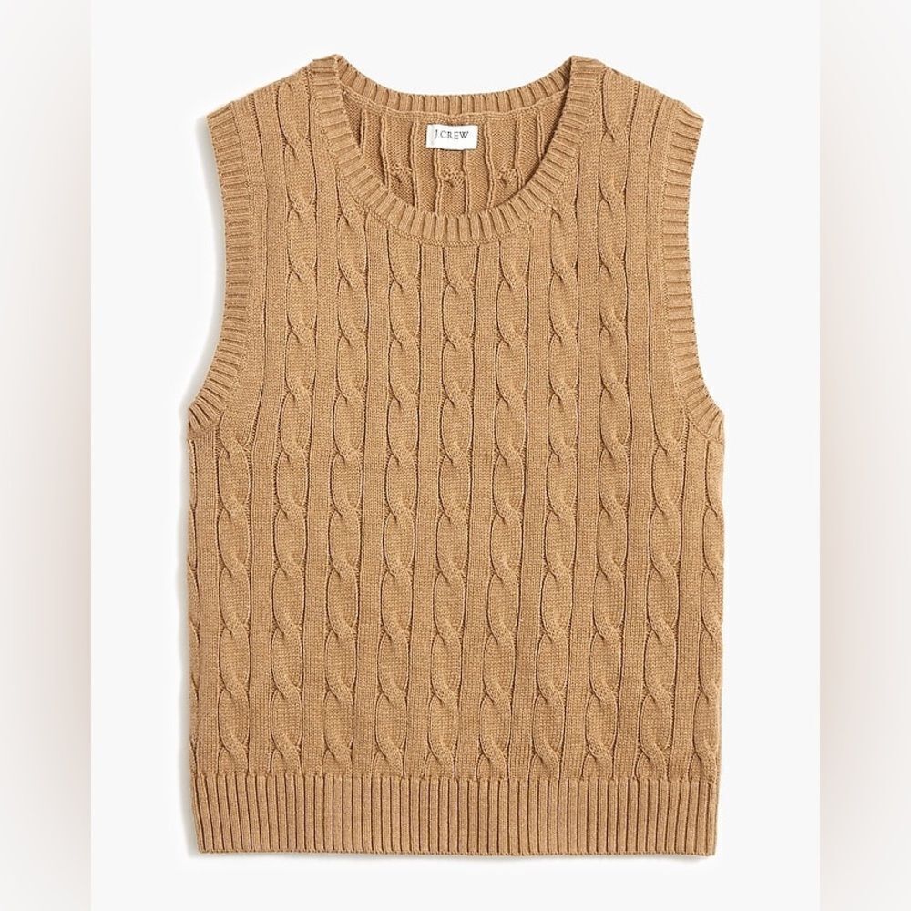 J. Crew Cable-knit sweater-vest